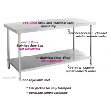  304 S/Steel Work Bench 1200x700x900Hmm