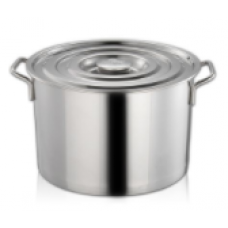 S/Steel Saucepots with Lid 30X20cm(H) 14L