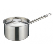 S/Steel Sauce Pan with Lid 20x12cm(H) 3.8L (High impact 3 ply thermal base)